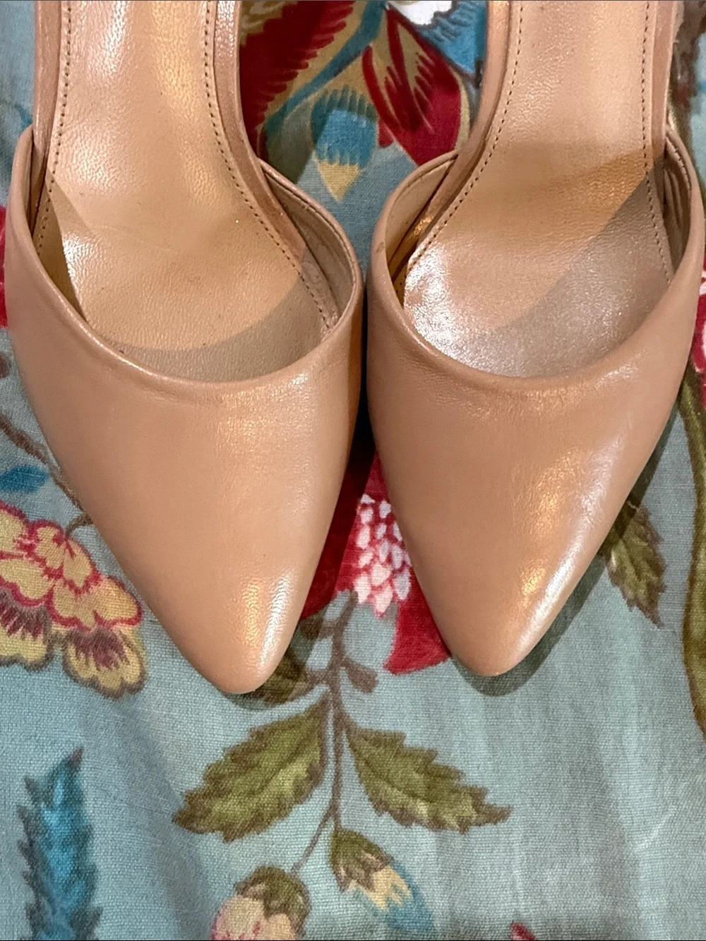 ANTONIO MELANI Blush Nude Pointed-Toe Ankle-Tie Pumps